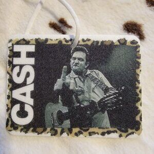 Johnny Cash Unscented Hanging Car Air Freshener Freshie